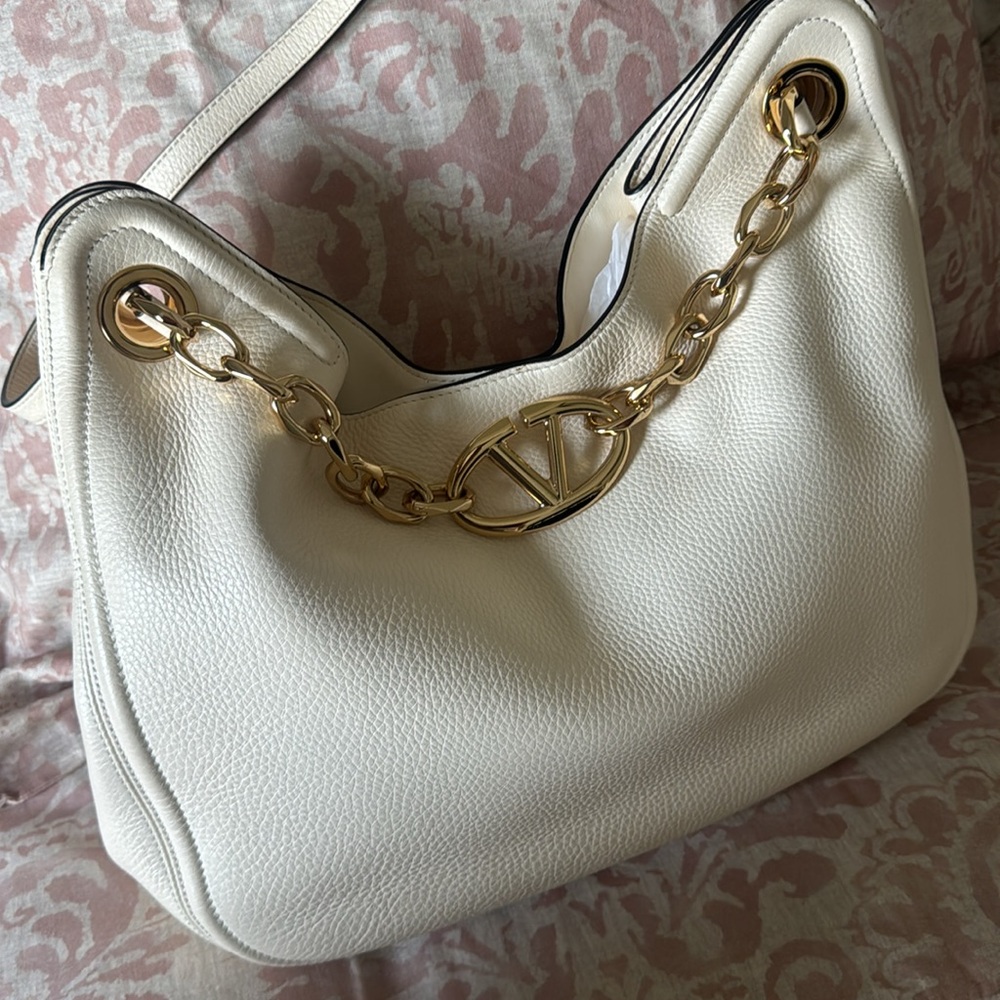 RELISTED: Valentino VLOGOC Moon Leather Hobo Bag - Picture 7 of 11